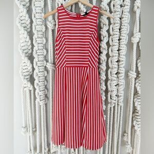 Banana Republic Factory Orange Striped Dress